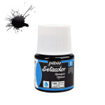 Peinture textile opaque Setacolor 45ml - 19 - Noir