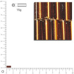 Rocailles tubes - Brun foncé - 7 x 2 mm x 15 g