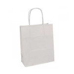 Sac en papier kraft - blanc - 22 x 10 x 29 cm