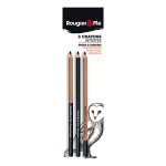 Crayon esquisse Set Pierre noire et fusain 3 pcs